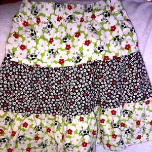 NWOT CoCo Bonbons Girls Size 4T Cow Print Skirt